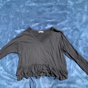 black long sleeve top
